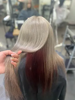 ロング カラー ヘアアレンジ 🍒ᩚ名駅/艶髪 縮毛矯正/あゆ🍒ᩚのヘアスタイル