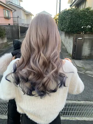 ロング vicca ekolu所属・わこ★骨格診断カット 早朝➕仕事終わりＯＫのヘアスタイル