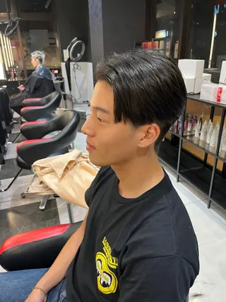 メンズ ボブパーマ/レイヤー カット/KINAMIのヘアスタイル