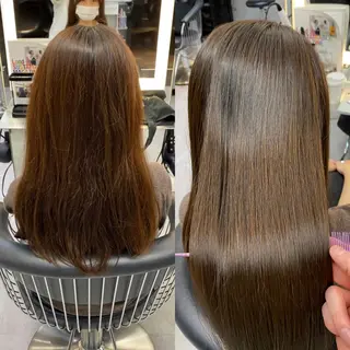 セミロング パーマ レイヤーと顔まわり 大好き❣️関口拓馬のヘアスタイル