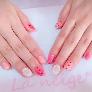 ネイル La neige* yuki 🥯🍑のネイルデザイン