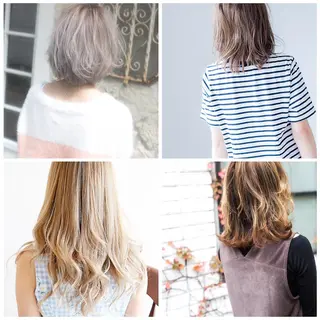 ショート ミディアム セミロング ロング カラー ヤナ マネージャーのヘアスタイル