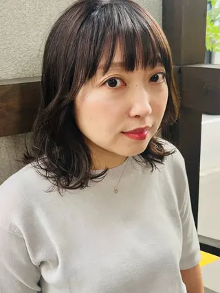 セミロング ママ美容師 ＊ヒマワリのヘアスタイル