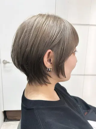 ショート EMANON 池袋西口所属・似合わせボブ🫧 丸みショート藤本のヘアスタイル