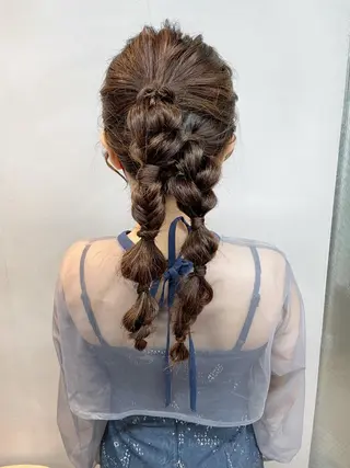 ロング ヘアアレンジ 女性リピ90%🍨 🩷佐藤みずきのヘアスタイル