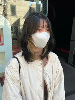 ミディアム カラー salowin所属・吉ヶ別符 亮祐のヘアスタイル