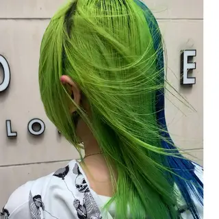 ミディアム カラー サロウィン(SALOWIN)原宿iori店所属・れい🫧 ハイトーン特化のヘアスタイル