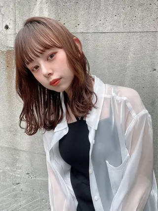 ミディアム カラー 🔹YUTA🔹 メンズパーマのヘアスタイル