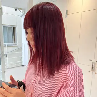 ミディアム カラー ヘアアレンジ stylist ◎RUKI.のヘアスタイル