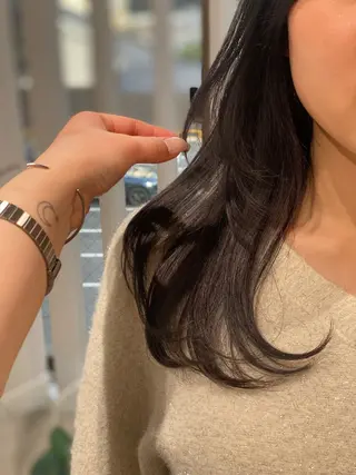 ロング カラー knock【ノック】所属・烏丸韓国ヘア🇰🇷 ayaka🎀のヘアスタイル