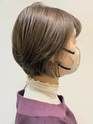 ショート カラー 大人かわいい×艶髪 🤍塩川のヘアスタイル