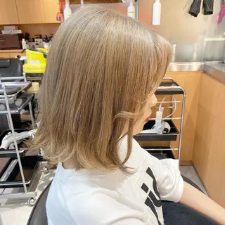 ミディアム カラー 🟢NEGi🟣 🫧髪質改善のヘアスタイル