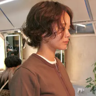 ショート ボブ/縮毛矯正/ レイヤー/塚田のヘアスタイル