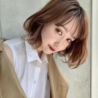 カラー ☘️赤み消し透明感 ヘア☘️LANDのヘアスタイル