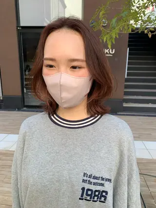 ミディアム カラー ヘアアレンジ yuka .のヘアスタイル