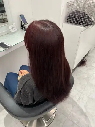 ロング カラー トレンド暖色ヘア🍒 miu🍒のヘアスタイル