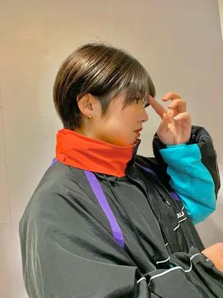 ショート レイヤーヘア/パーマ 村中　仁人のヘアスタイル