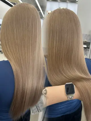 ロング カラー ヘアアレンジ GO TODAY シェアサロン 原宿本店所属・原宿ハイトーンカラー 🌼みるい🌼のヘアスタイル