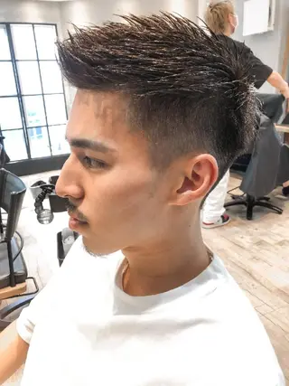 メンズ ショート amie高崎所属・高崎メンズパーマ 髪質改善TAKEのヘアスタイル