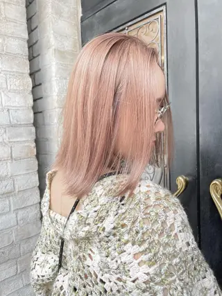 ミディアム 韓国式パーマ🔥 ブリーチ🔥TOMOのヘアスタイル