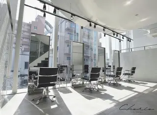 ケアブリーチ レイヤーカットのヘアスタイル