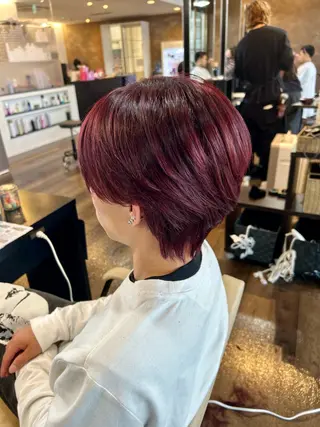 ショート カラー メンズ STYLE皆実店所属・黒岩 宏希のヘアスタイル