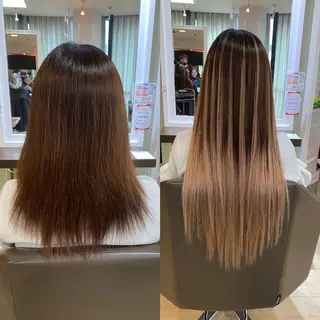 ミディアム 💎馴染むエクステ ×カラーTOMO💎のヘアスタイル