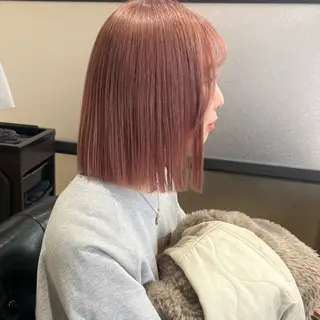 ショート カラー 艶カラー/韓国顔周り 🎀mamiのヘアスタイル