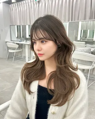 ロング 韓国顔まわり/前髪 /レイヤー/いつきのヘアスタイル