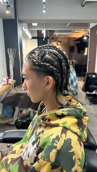 メンズ 律喜/パーマ /メンズ/フェードのヘアスタイル