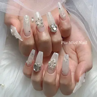 ネイル HANA 長さだしのネイルデザイン