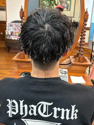 ショート パーマ メンズ おしゃれ泥棒 石原メンズ特化美容師のヘアスタイル