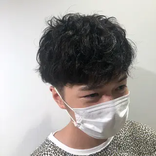 ショート カラー パーマ ヘアアレンジ メンズ パーソナルカラー合わ せたカラー🤍なつみのヘアスタイル