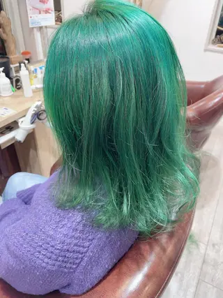 ミディアム カラー ダブルカラー🎉 ハイトーン🎉スドウのヘアスタイル