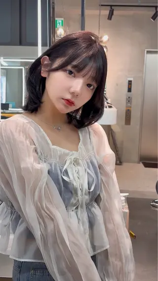 ミディアム カラー 【美髪矯正】 吉村　清志のヘアスタイル