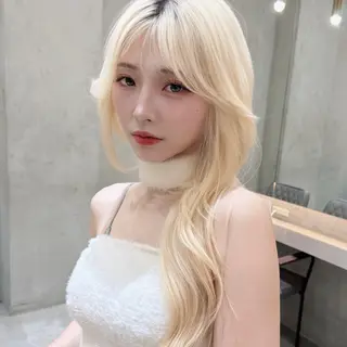 ロング レイヤー/韓国/ボブ 縮毛矯正/畠中ケントのヘアスタイル