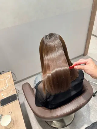 ミディアム SALOWIN 栄３丁目店所属・福田 修平💎 髪質改善/美髪矯正のヘアスタイル