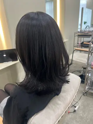 ミディアム tomu/大名/艶髪 髪質改善/透明感のヘアスタイル
