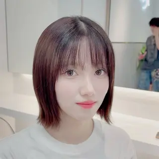 ミディアム カラー ボブ/髪質改善 jionのヘアスタイル