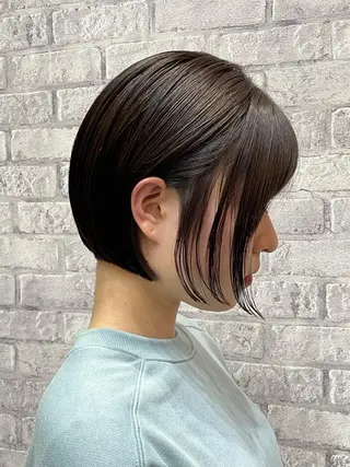 ショート 高槻裕二 ショートボブ縮毛矯正のヘアスタイル