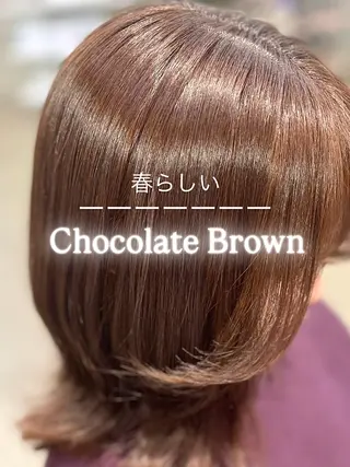 ミディアム cuore/ みく/艶カラーのヘアスタイル