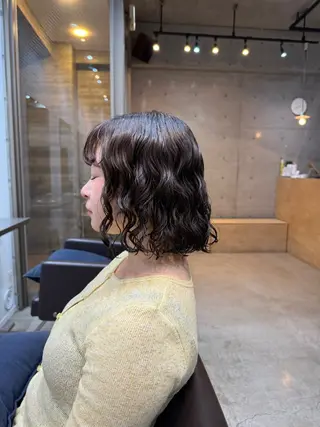 ミディアム デジタルパーマ/ ウェーブパーマ/神野のヘアスタイル