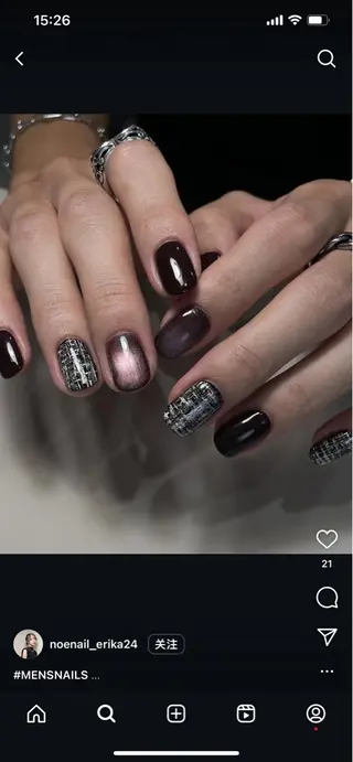 メンズ ネイル Bloom スカルプ専門店のネイルデザイン