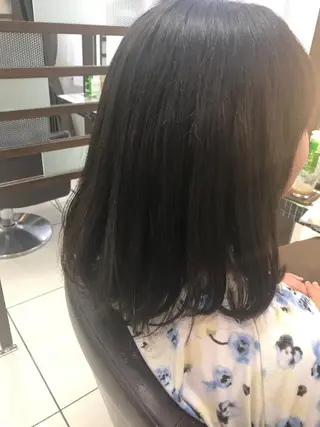 ミディアム カラー 馴染ませNo.1🧃 エクステ・アレンジのヘアスタイル