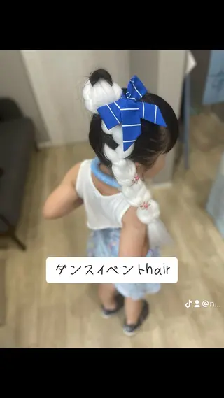 ヘアアレンジ キッズ Hair room Leaのヘアスタイル