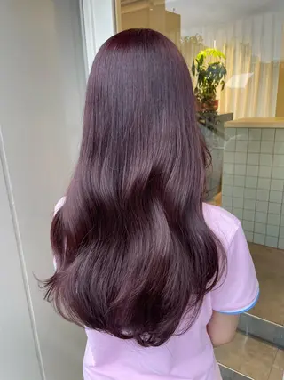 ロング カラー 若月 あやかのヘアスタイル