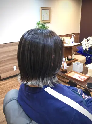 ミディアム カラー Annon プライベートサロンのヘアスタイル