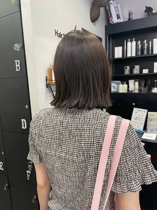 ミディアム カラー 友滝 真菜美のヘアスタイル
