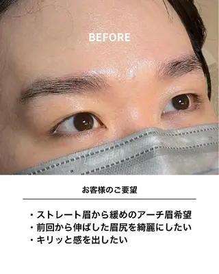 アイブロウ メンズ Felisa ゆうの眉毛・アイブロウイメージ