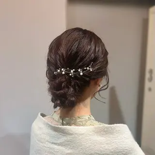 セミロング ヘアアレンジ 縮毛矯正+モテカラー 🎀✨MIHOのヘアスタイル